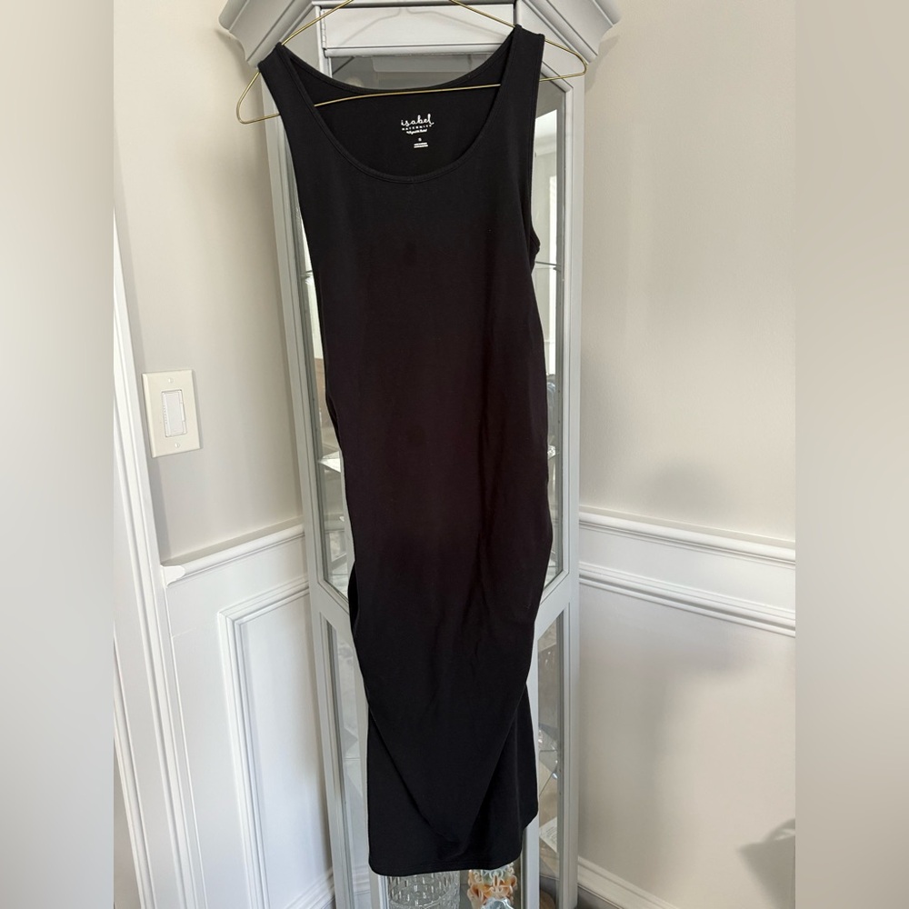 Isabel Maternity by Ingrid & Isabel Black Midi Dress